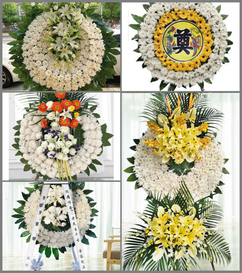 福建漳州诏安县秀篆镇彩山村花圈速递
